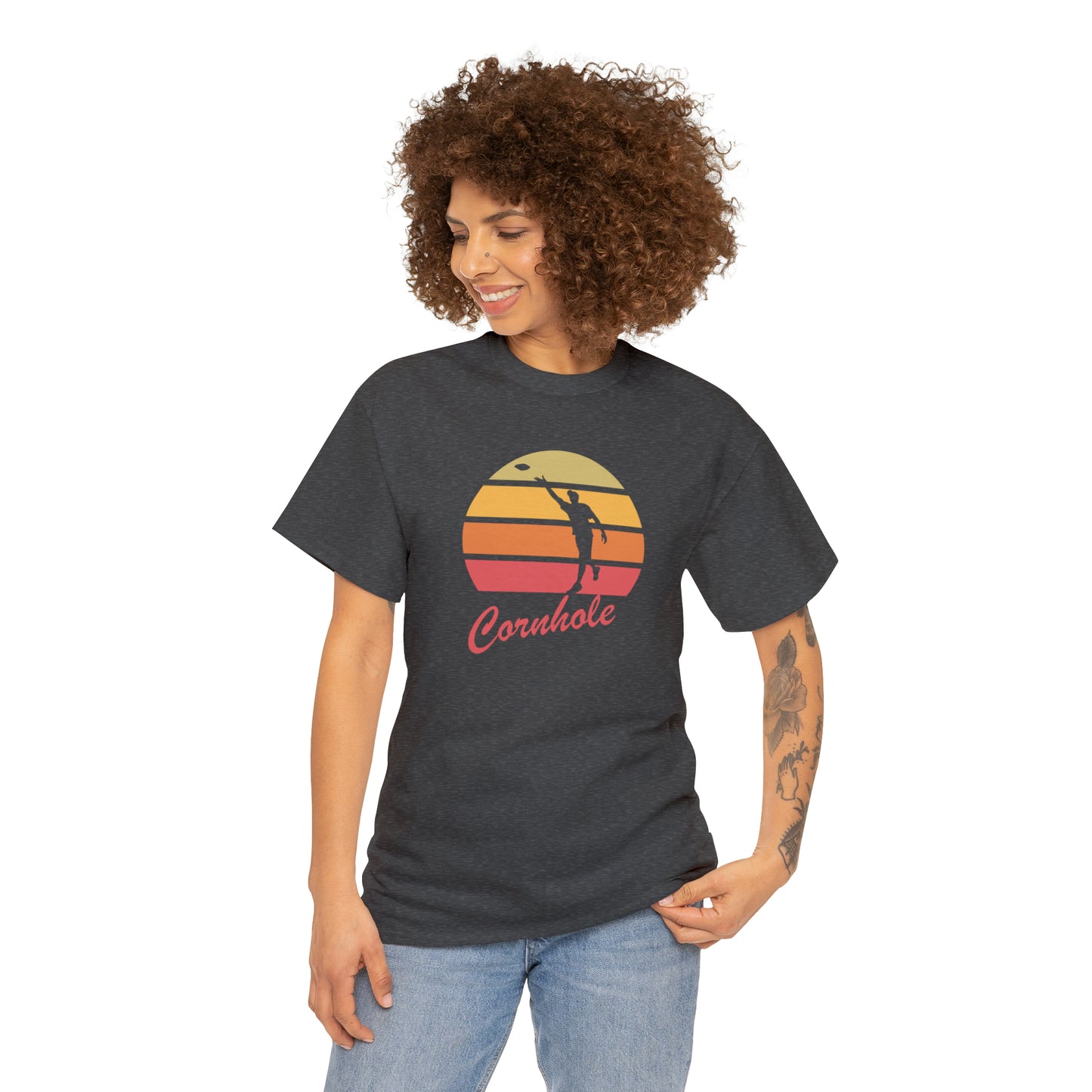 Retro Cornhole T-Shirt - Unisex, Heavy Cotton, Vintage Aesthetic