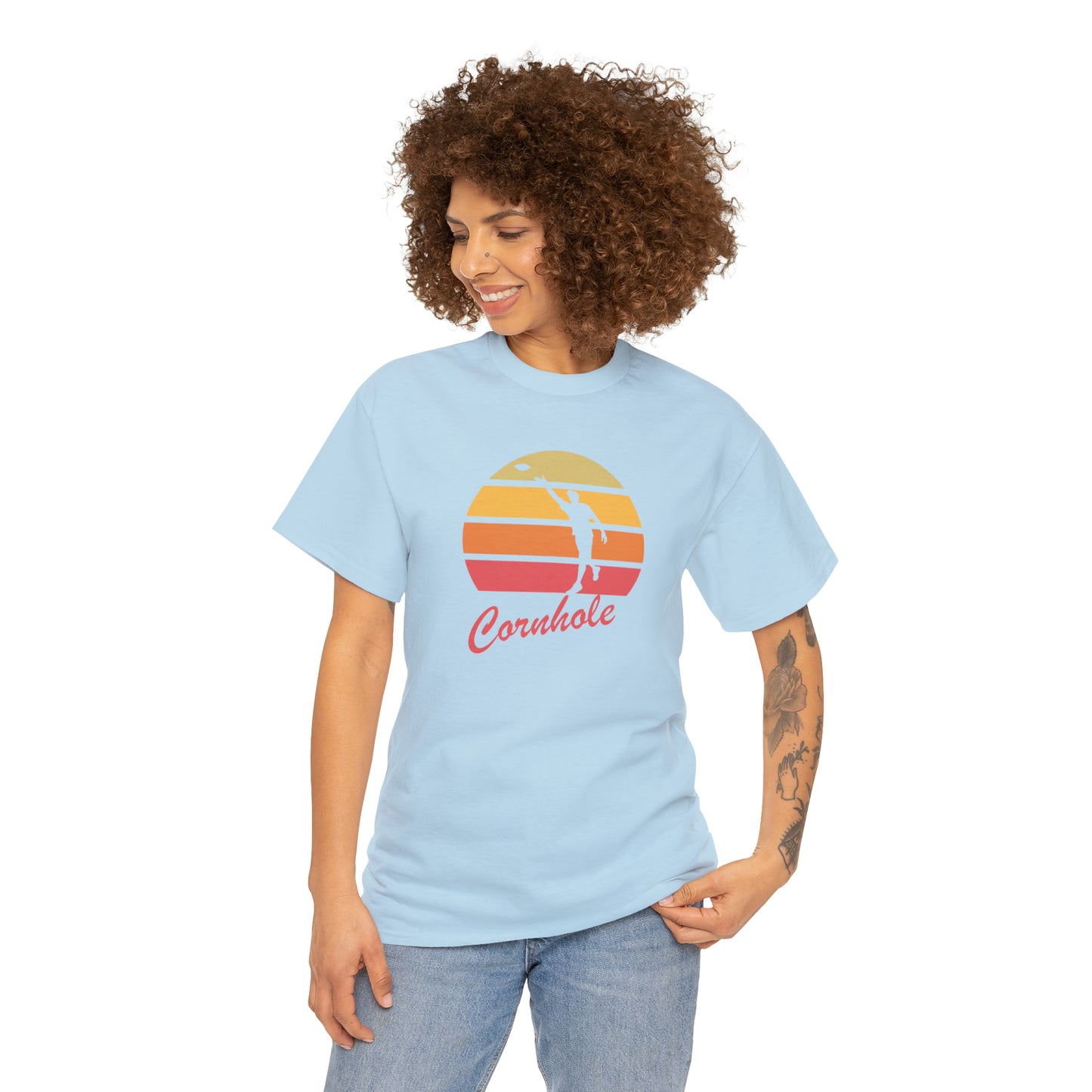 Retro Cornhole T-Shirt - Unisex, Heavy Cotton, Vintage Aesthetic