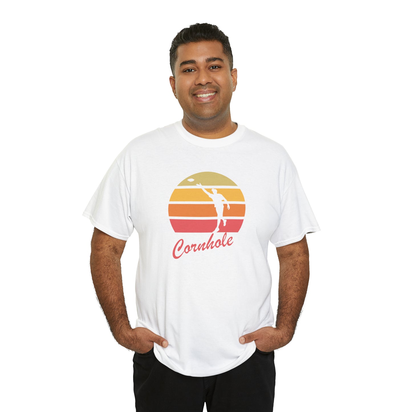 Retro Cornhole T-Shirt - Unisex, Heavy Cotton, Vintage Aesthetic