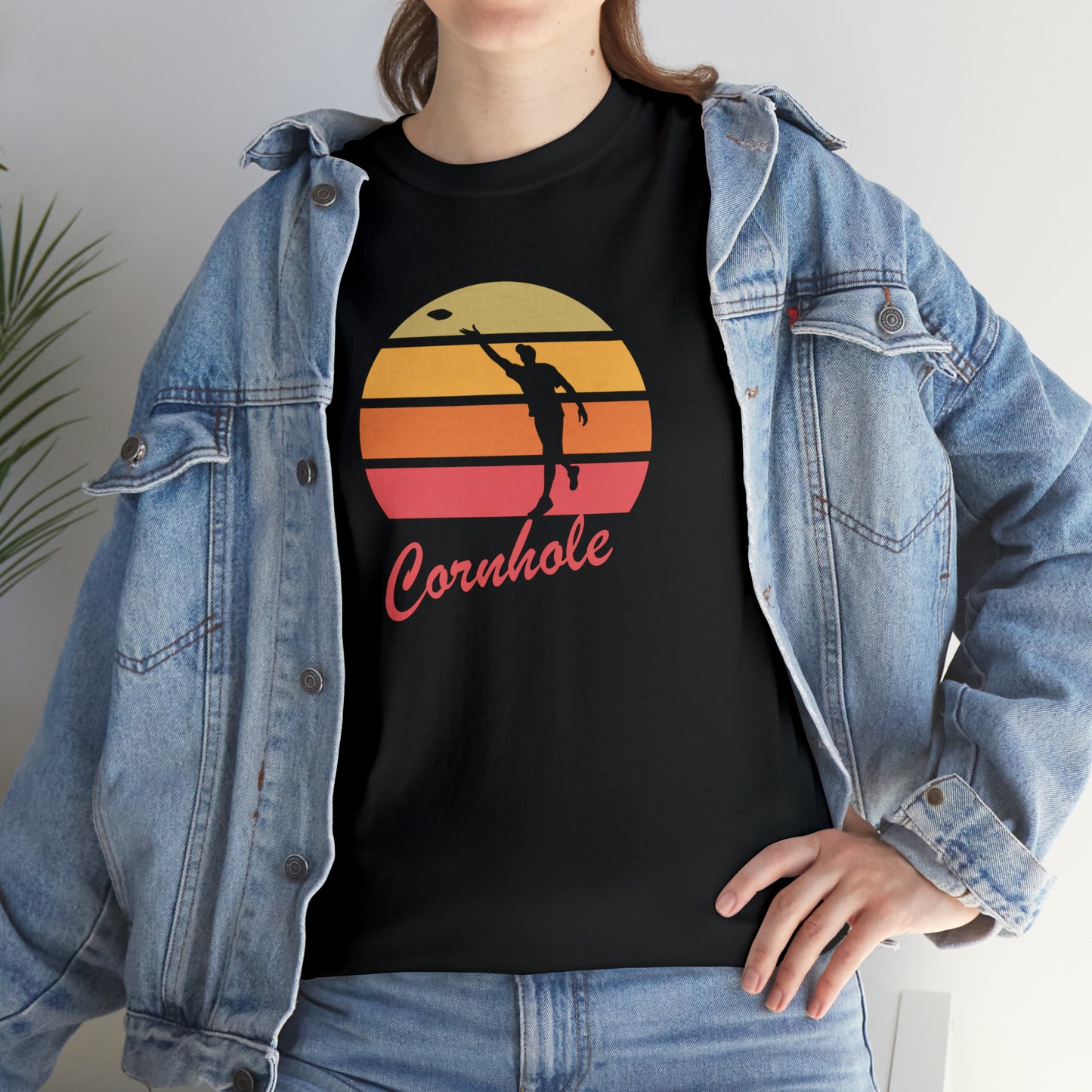 Retro Cornhole T-Shirt - Unisex, Heavy Cotton, Vintage Aesthetic