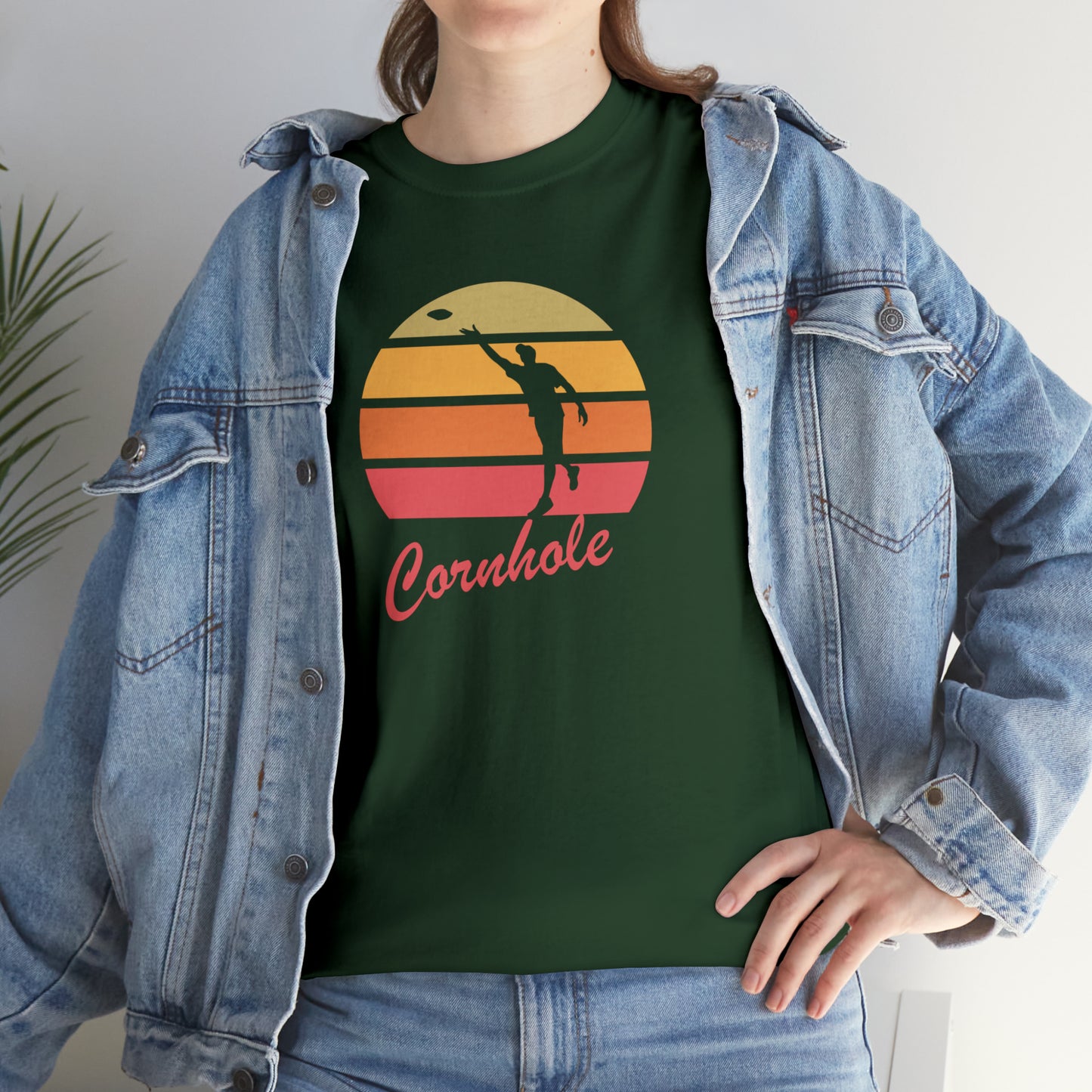 Retro Cornhole T-Shirt - Unisex, Heavy Cotton, Vintage Aesthetic