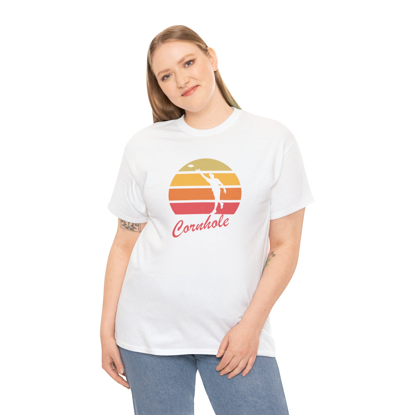 Retro Cornhole T-Shirt - Unisex, Heavy Cotton, Vintage Aesthetic