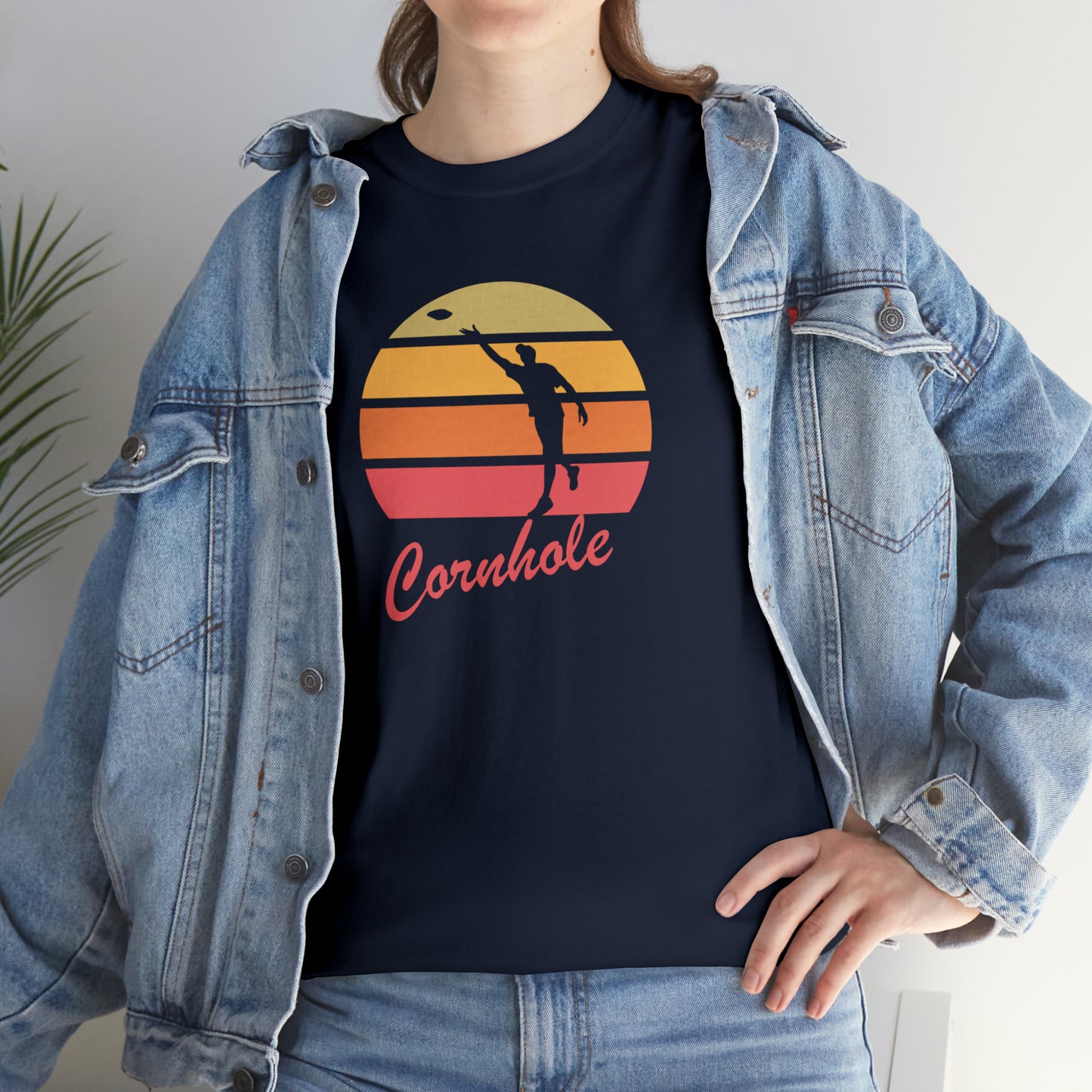 Retro Cornhole T-Shirt - Unisex, Heavy Cotton, Vintage Aesthetic