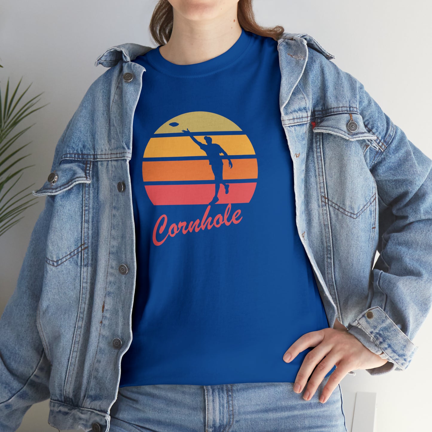 Retro Cornhole T-Shirt - Unisex, Heavy Cotton, Vintage Aesthetic