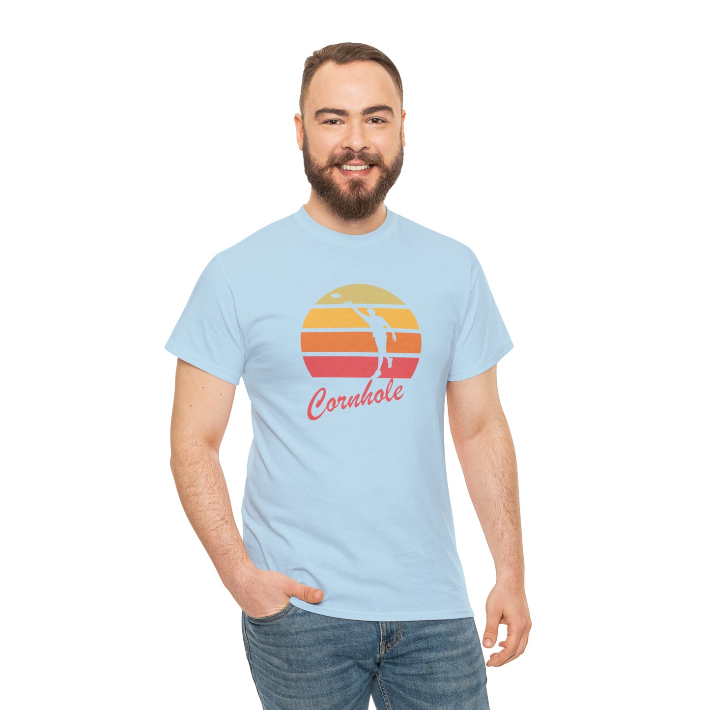 Retro Cornhole T-Shirt - Unisex, Heavy Cotton, Vintage Aesthetic