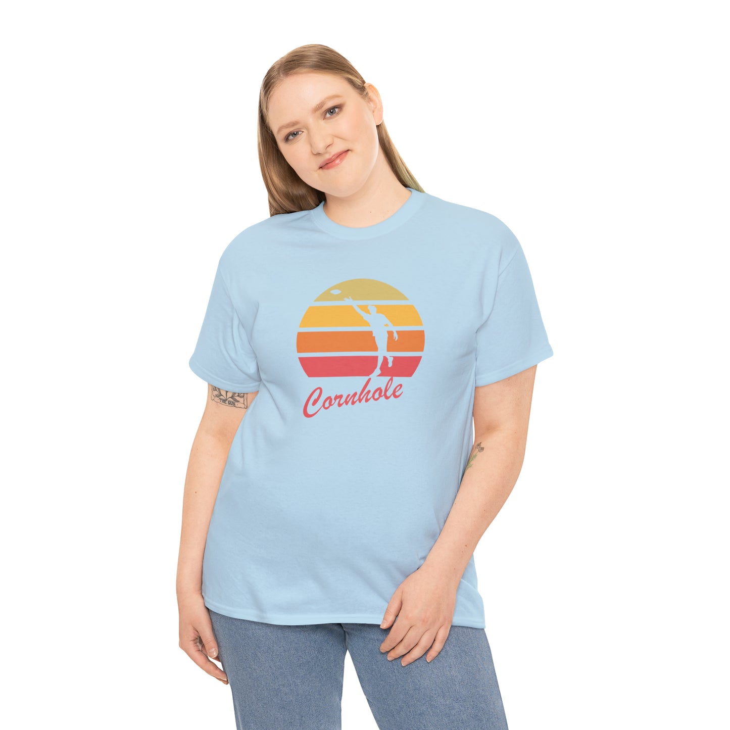 Retro Cornhole T-Shirt - Unisex, Heavy Cotton, Vintage Aesthetic