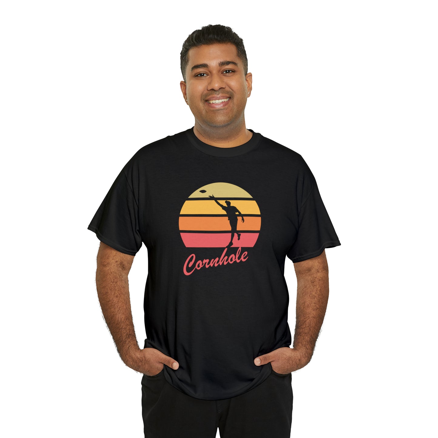 Retro Cornhole T-Shirt - Unisex, Heavy Cotton, Vintage Aesthetic