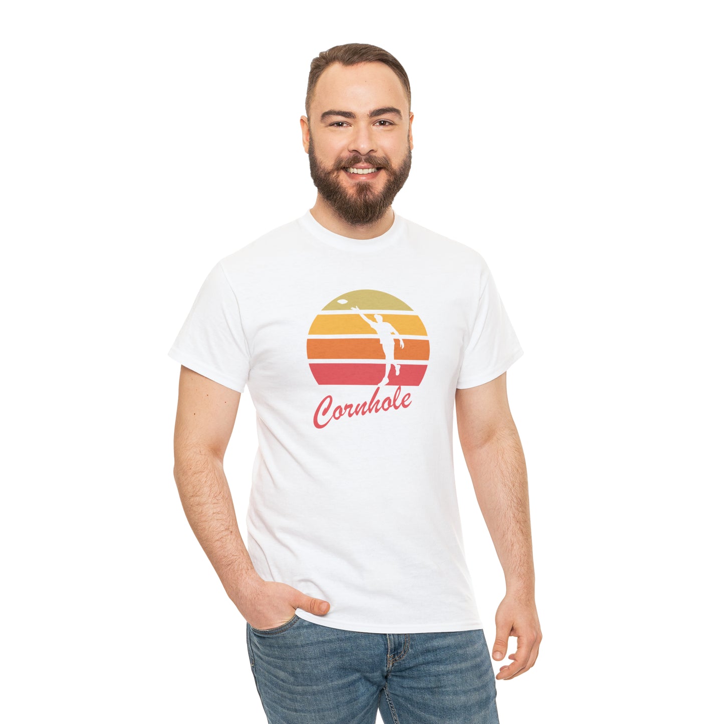 Retro Cornhole T-Shirt - Unisex, Heavy Cotton, Vintage Aesthetic