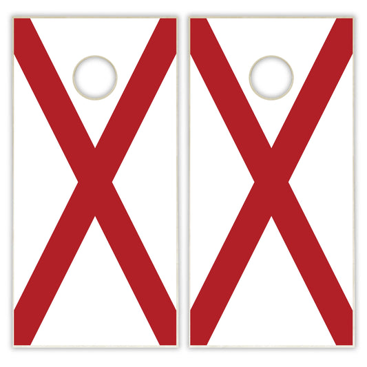 Alabama State Flag Cornhole Set