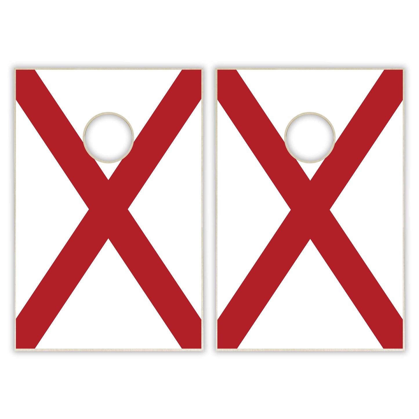 Alabama State Flag Tailgate Cornhole Set