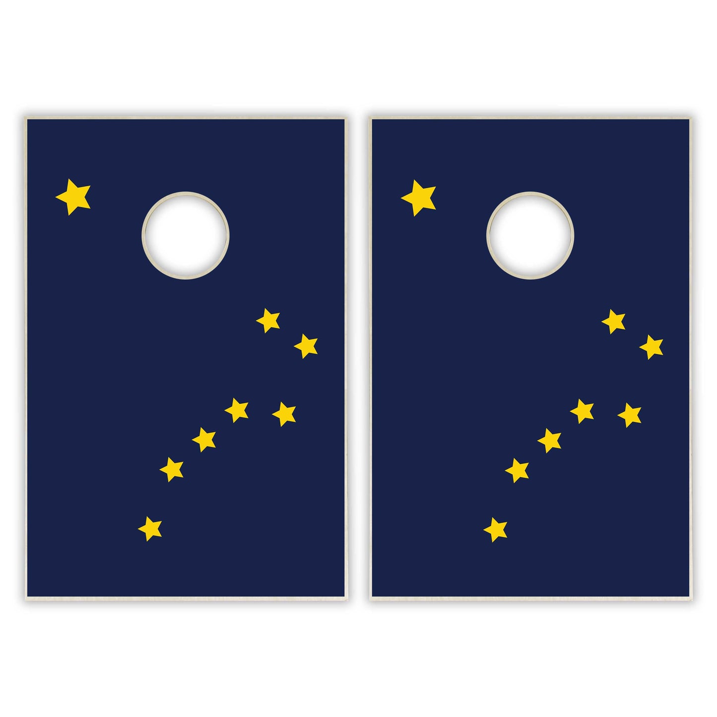 Alaska State Flag Tailgate Cornhole Set