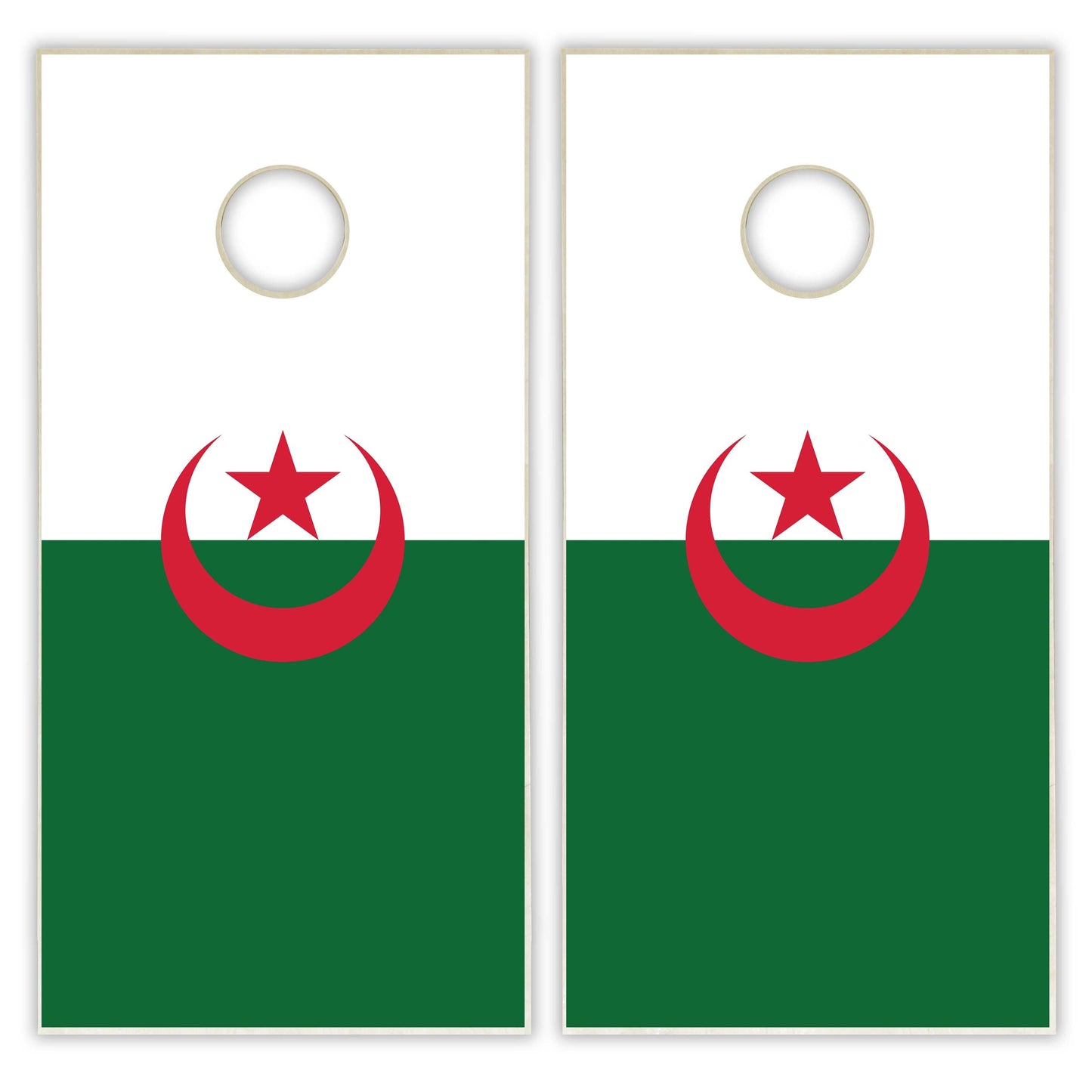 Algeria Flag Cornhole Set