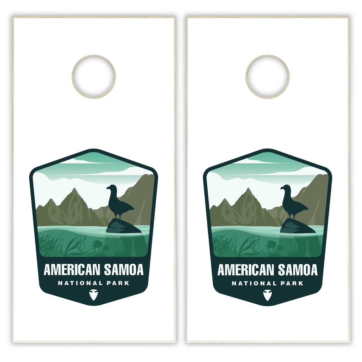 American Samoa National Park Cornhole Boards
