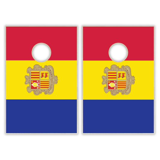 Andorra Flag Tailgate Cornhole Set