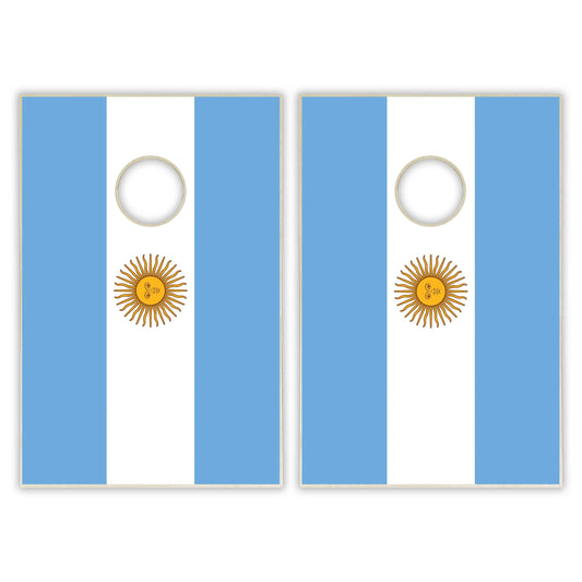 Argentina Flag Tailgate Cornhole Set