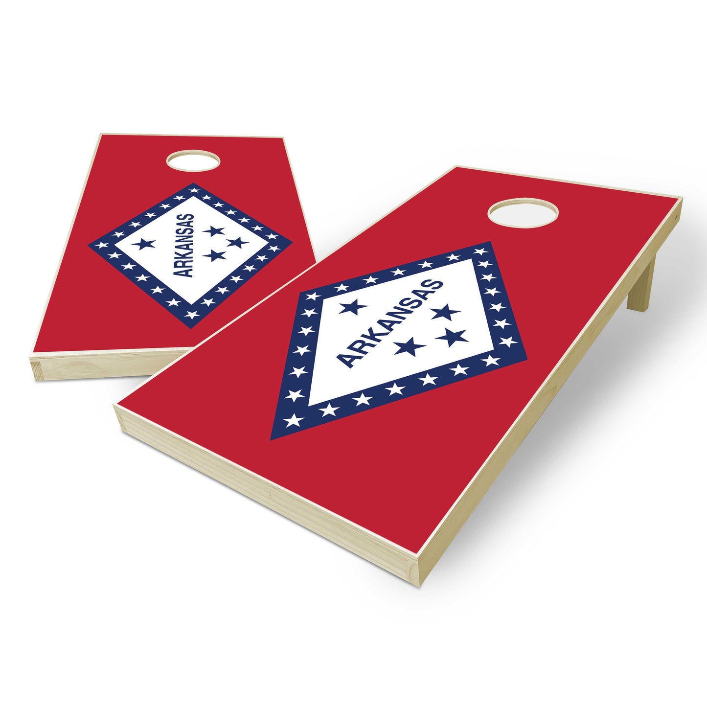 Arkansas State Flag Cornhole Set