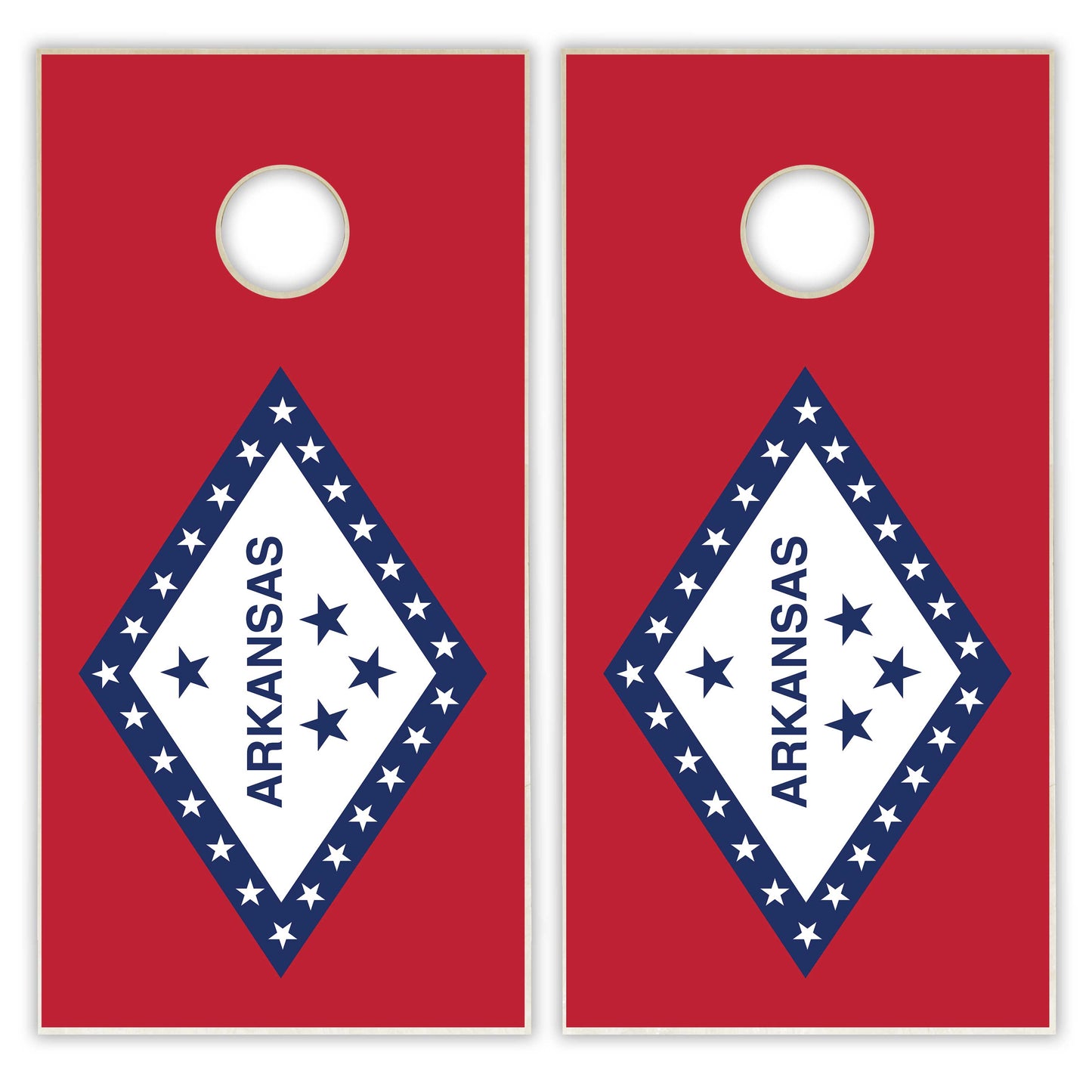 Arkansas State Flag Cornhole Set