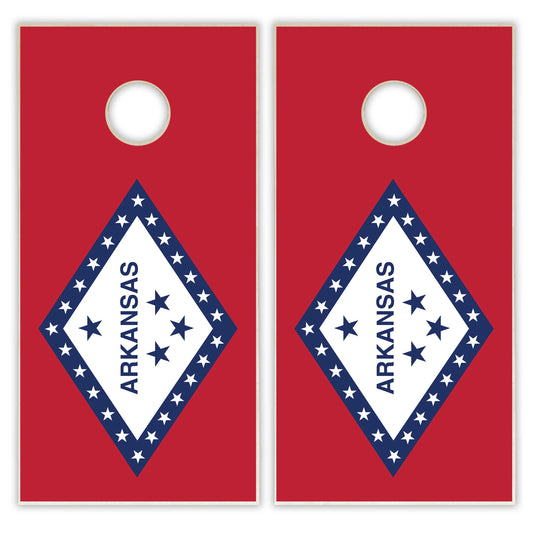 Arkansas State Flag Cornhole Set
