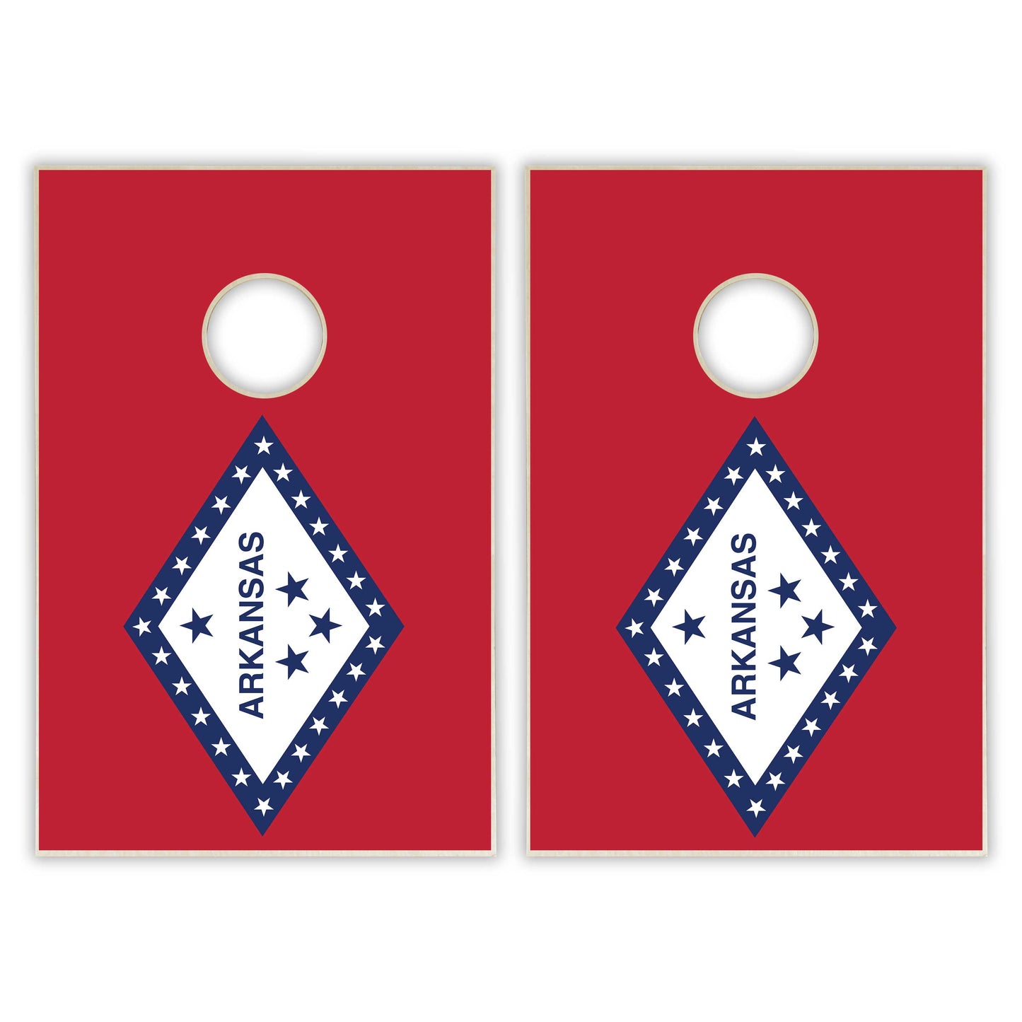 Arkansas State Flag Tailgate Cornhole Set
