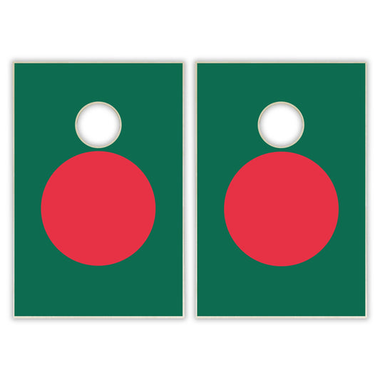 Bangladesh Flag Tailgate Cornhole Set