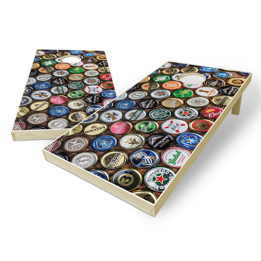 Bottle Caps Cornhole Boards