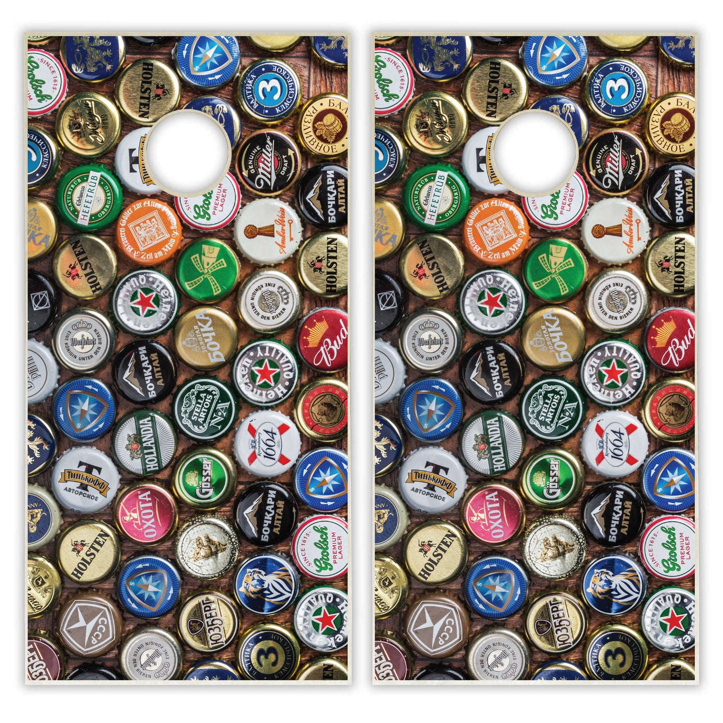 Bottle Caps Cornhole Boards