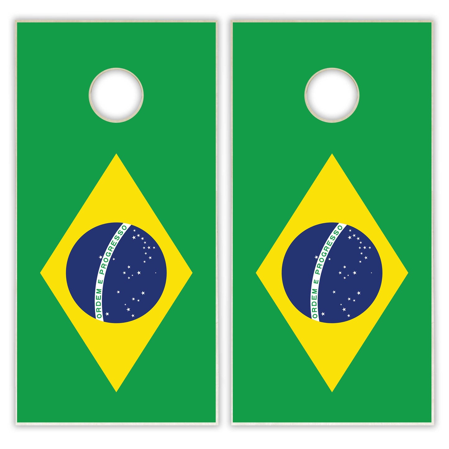 Brazil Flag Cornhole Set