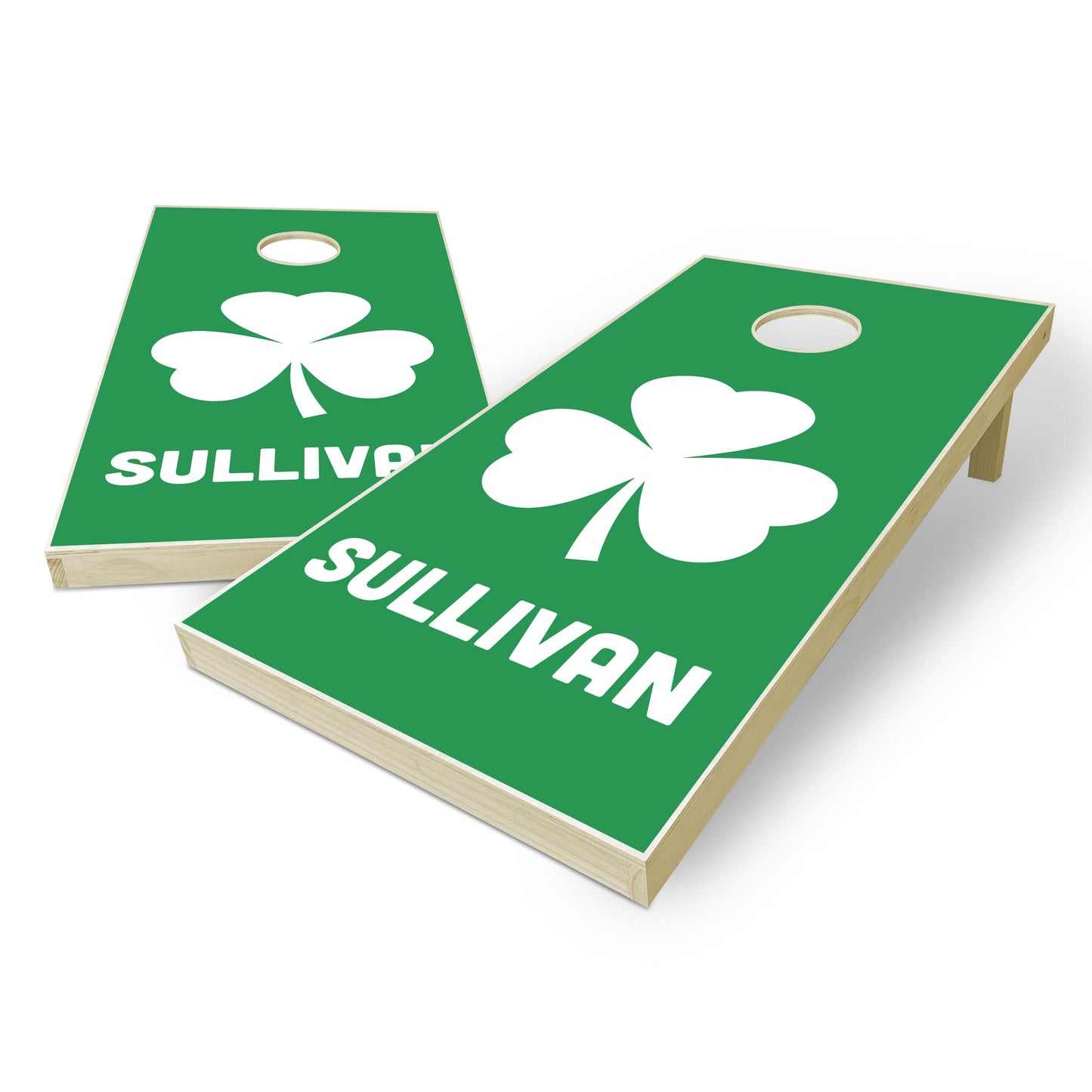 Customized Shamrock Cornhole Boards