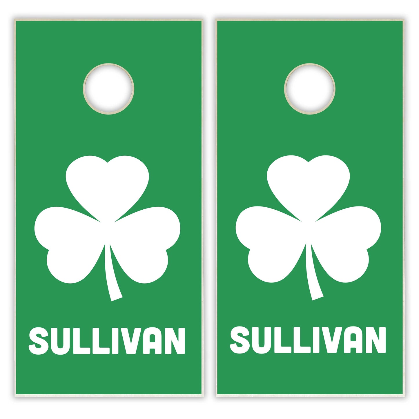 Customized Shamrock Cornhole Boards