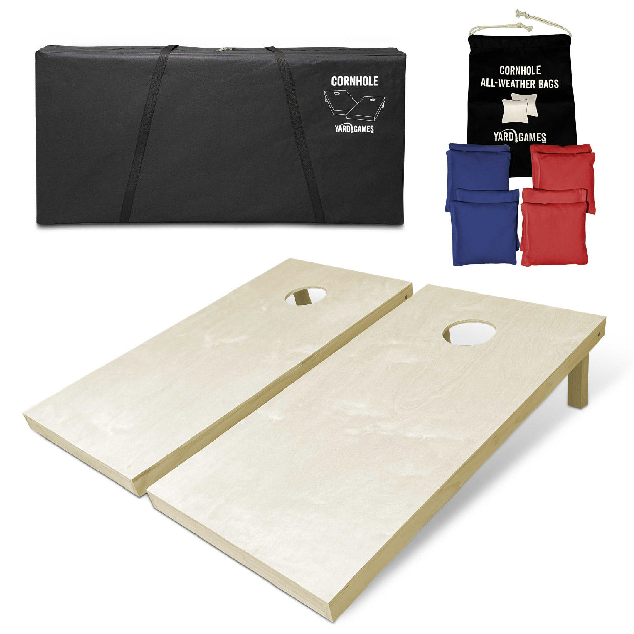 South Carolina State Flag Cornhole Set - Distressed Wood