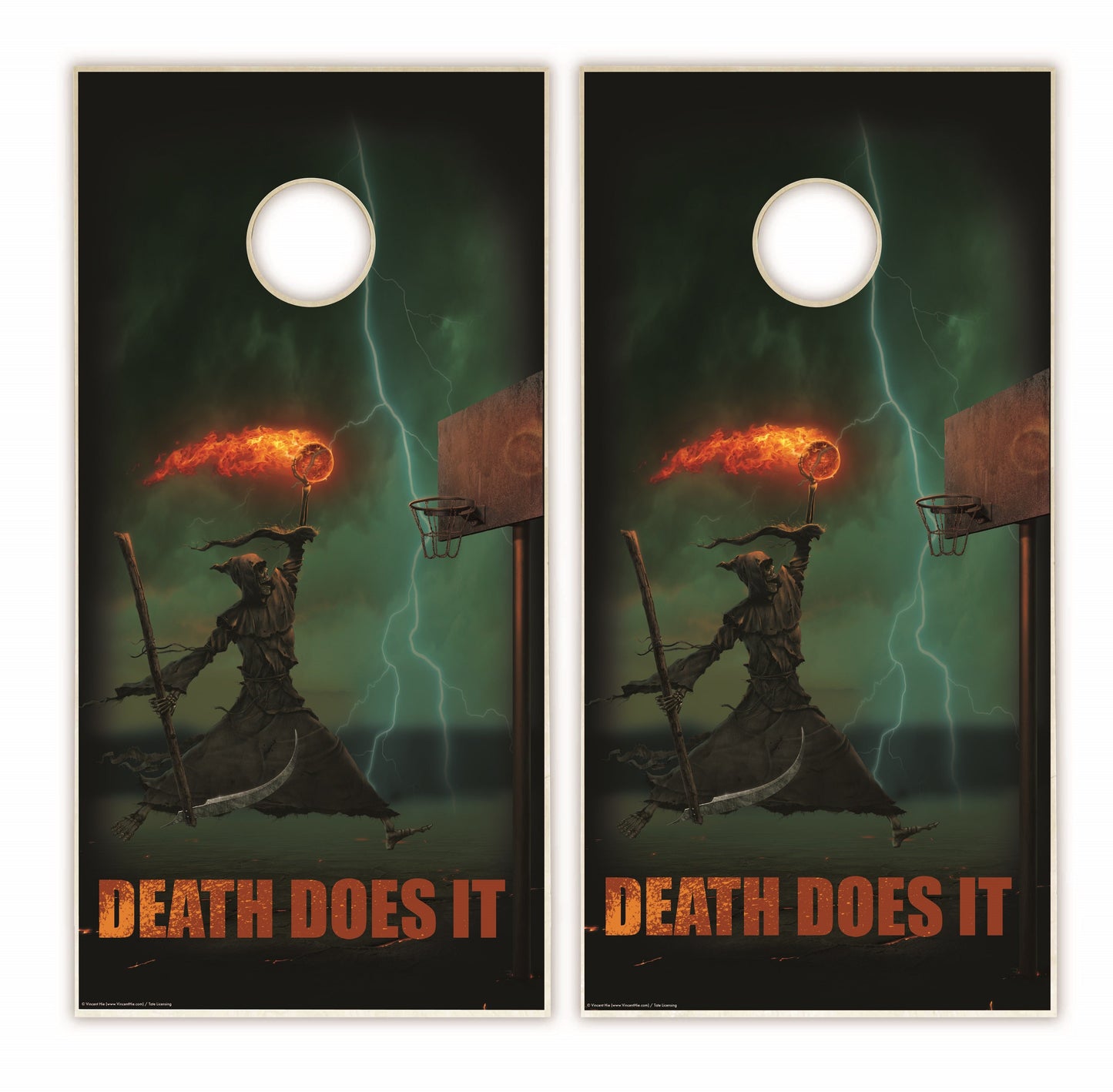 Death Does It Cornhole Boards