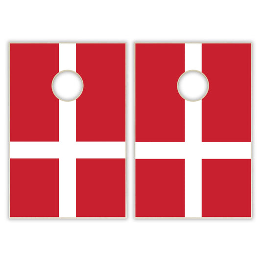 Denmark Flag Tailgate Cornhole Set