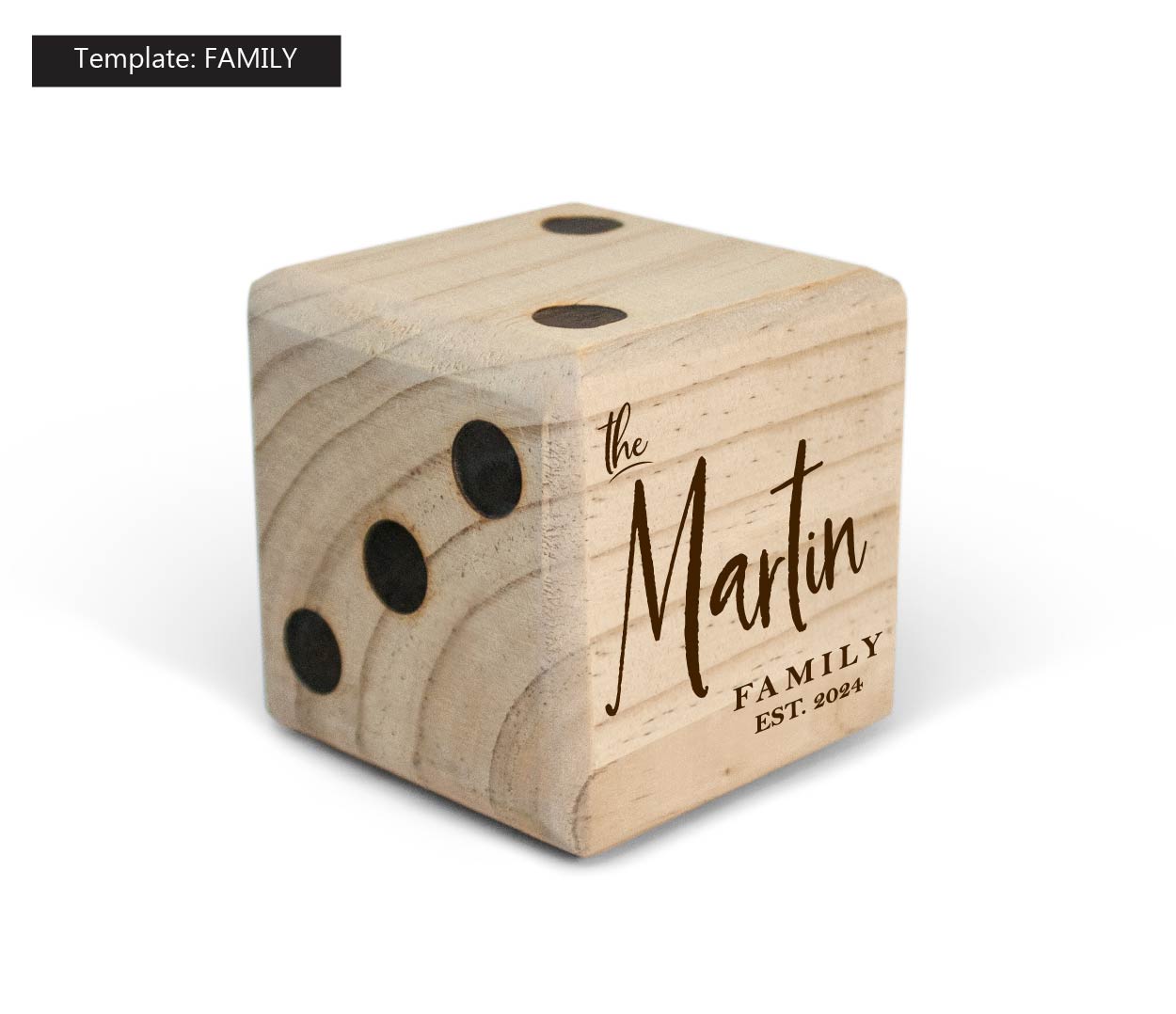 Customized Giant Wooden Yard Dice