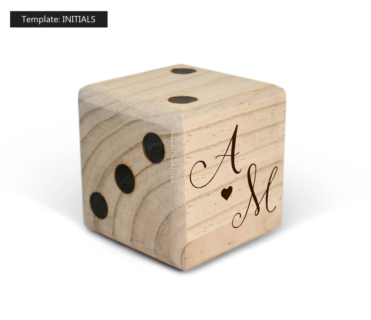 Customized Giant Wooden Yard Dice