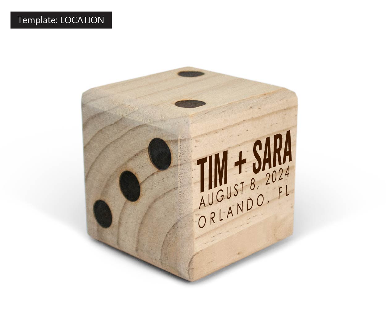 Customized Giant Wooden Yard Dice