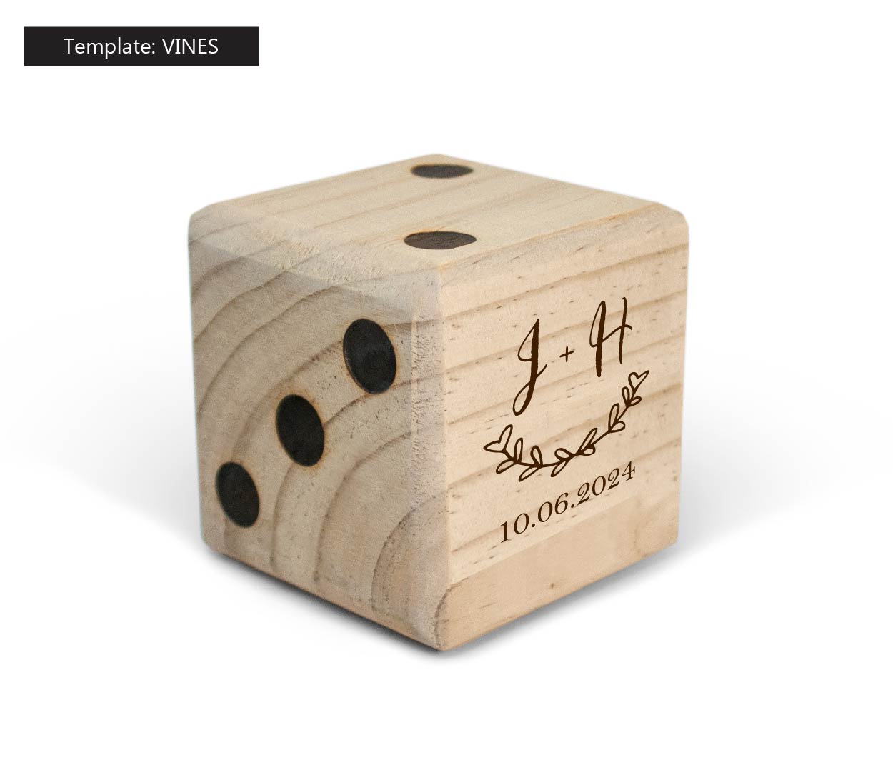 Customized Giant Wooden Yard Dice