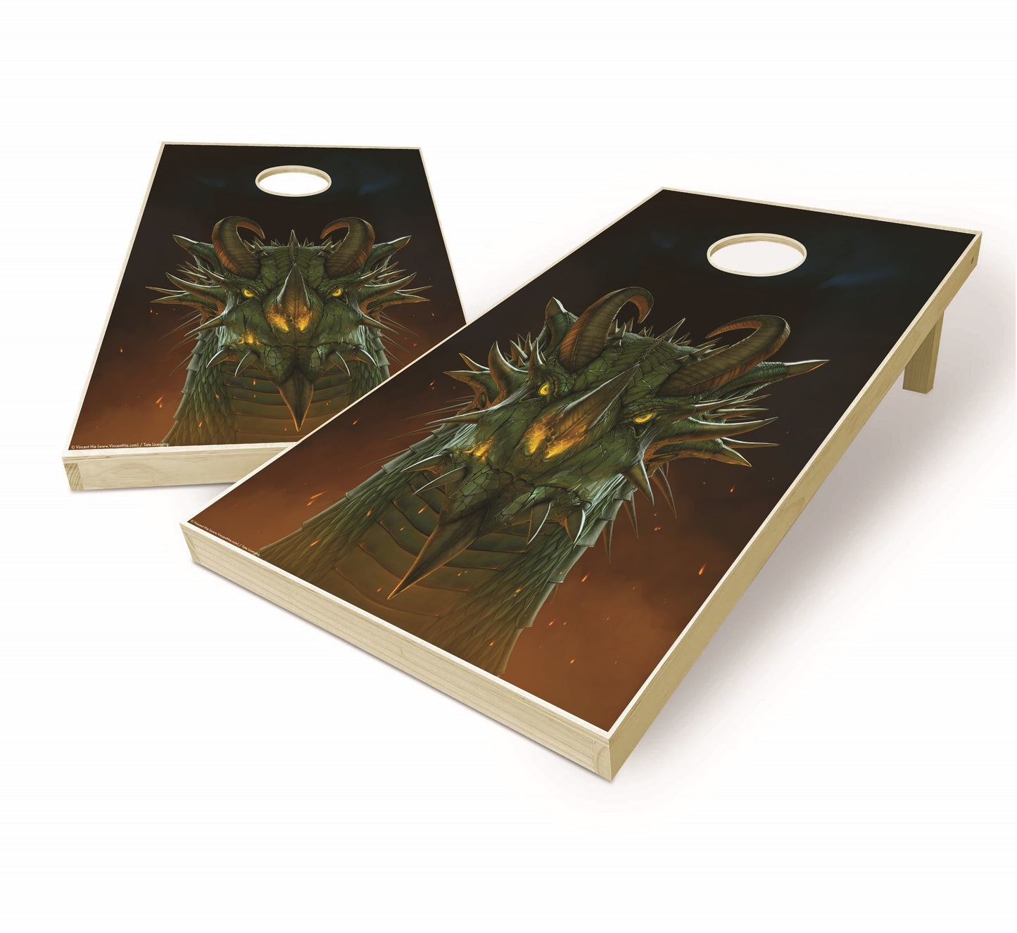 Dragon Portrait Cornhole Boards