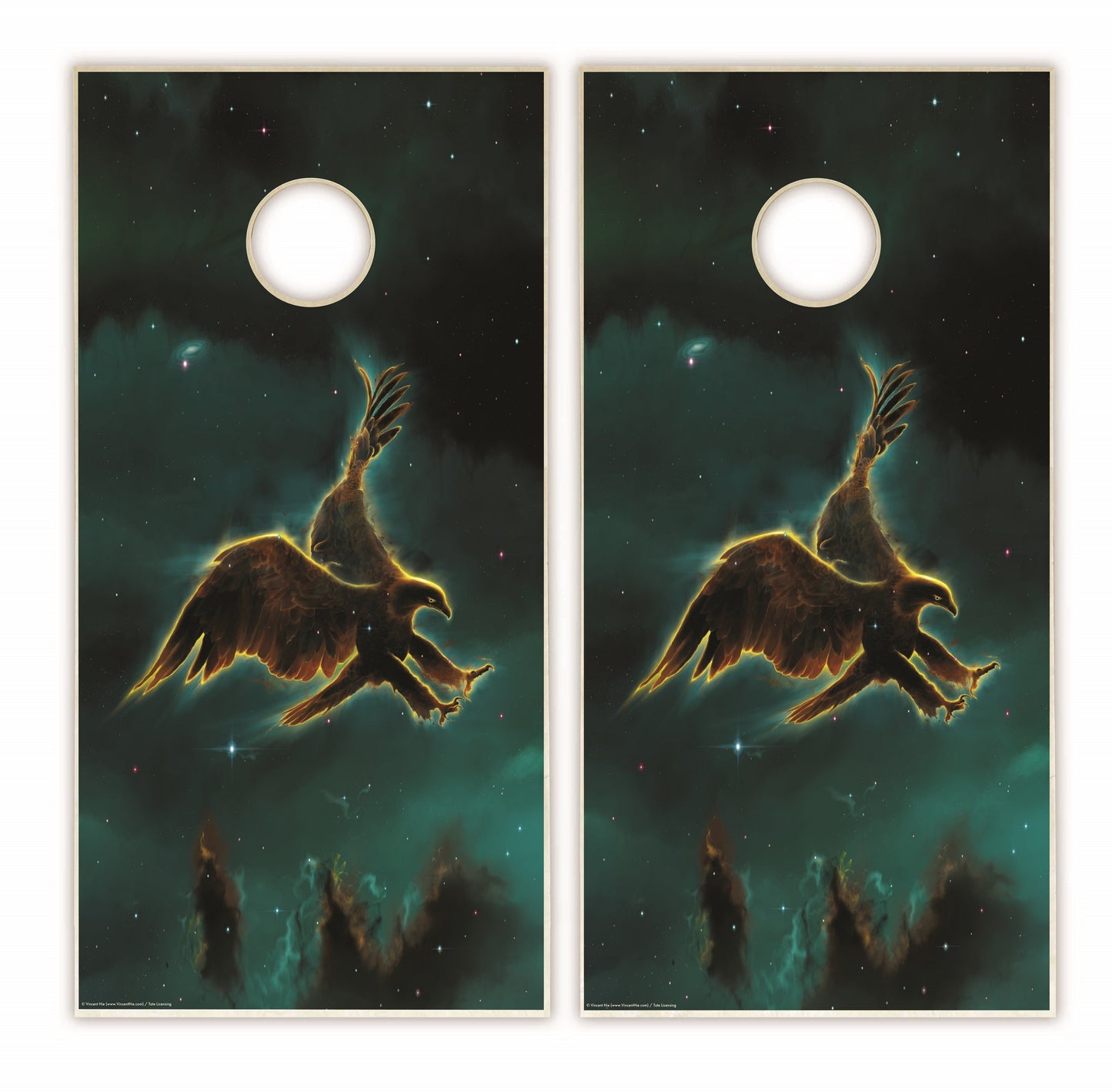 Eagle Galaxy Cornhole Boards