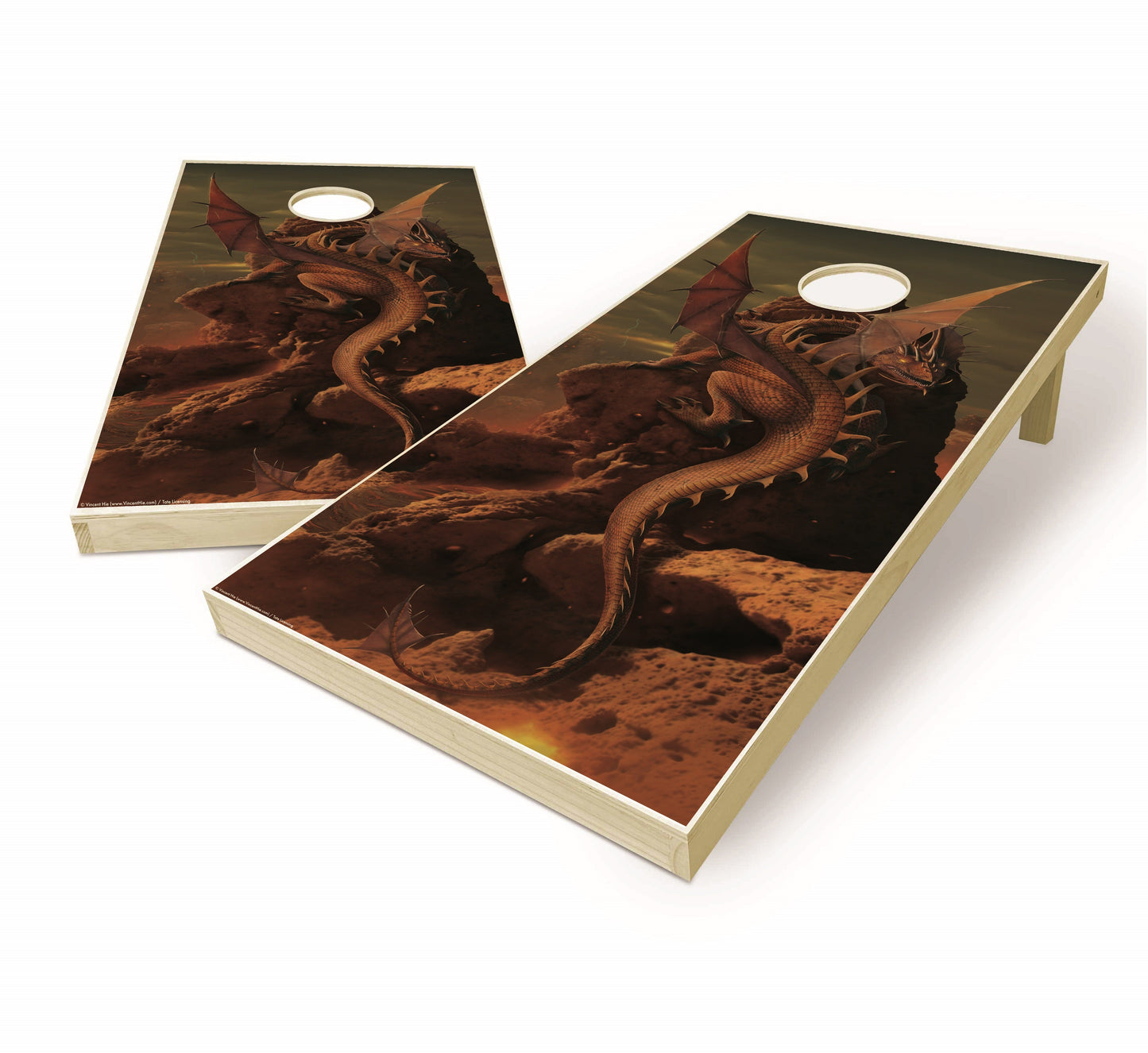 Earth and Fire Cornhole Boards