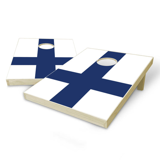 Finland Flag Tailgate Cornhole Set