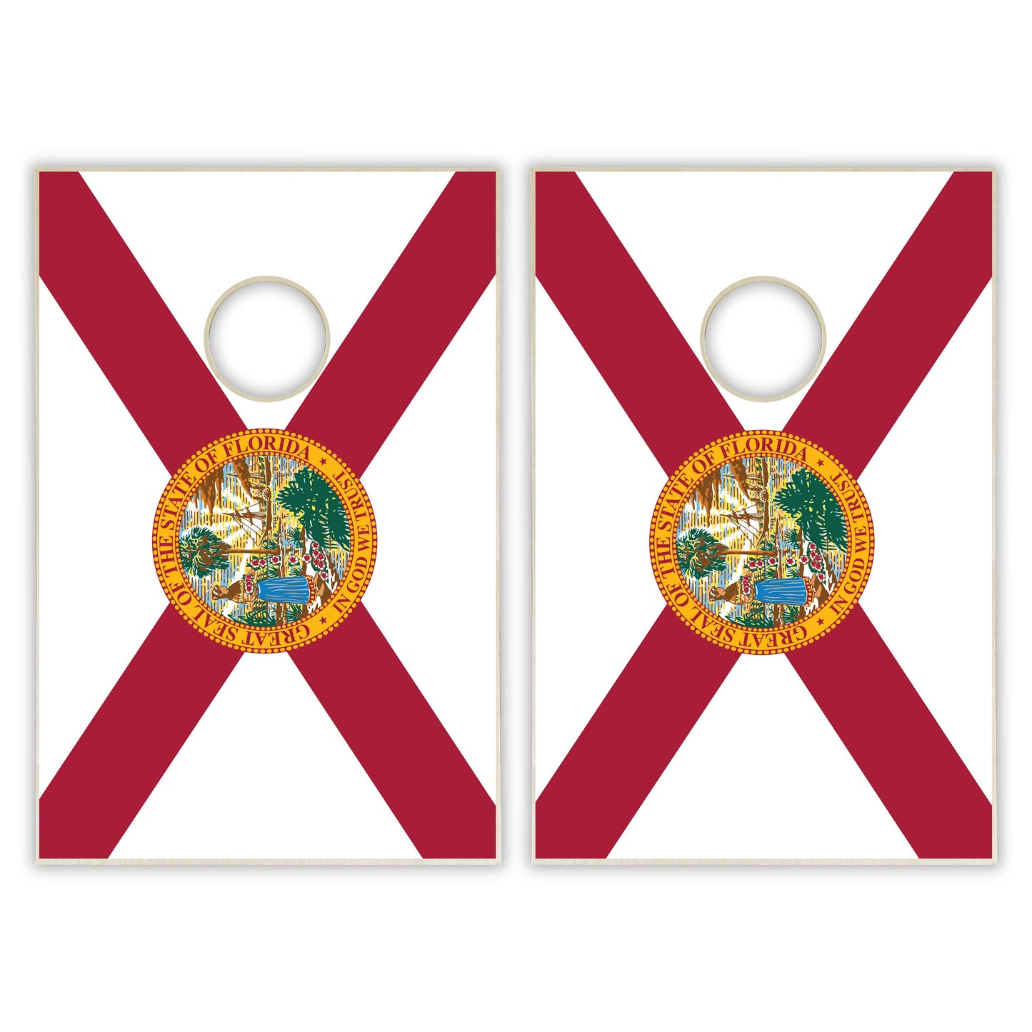 Florida State Flag Tailgate Cornhole Set