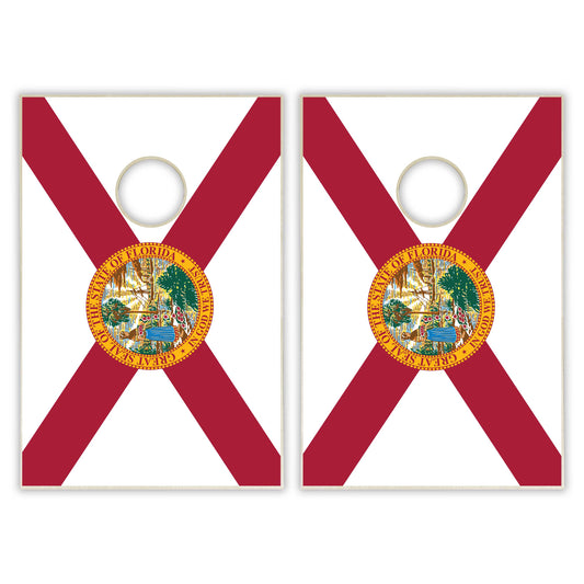 Florida State Flag Tailgate Cornhole Set