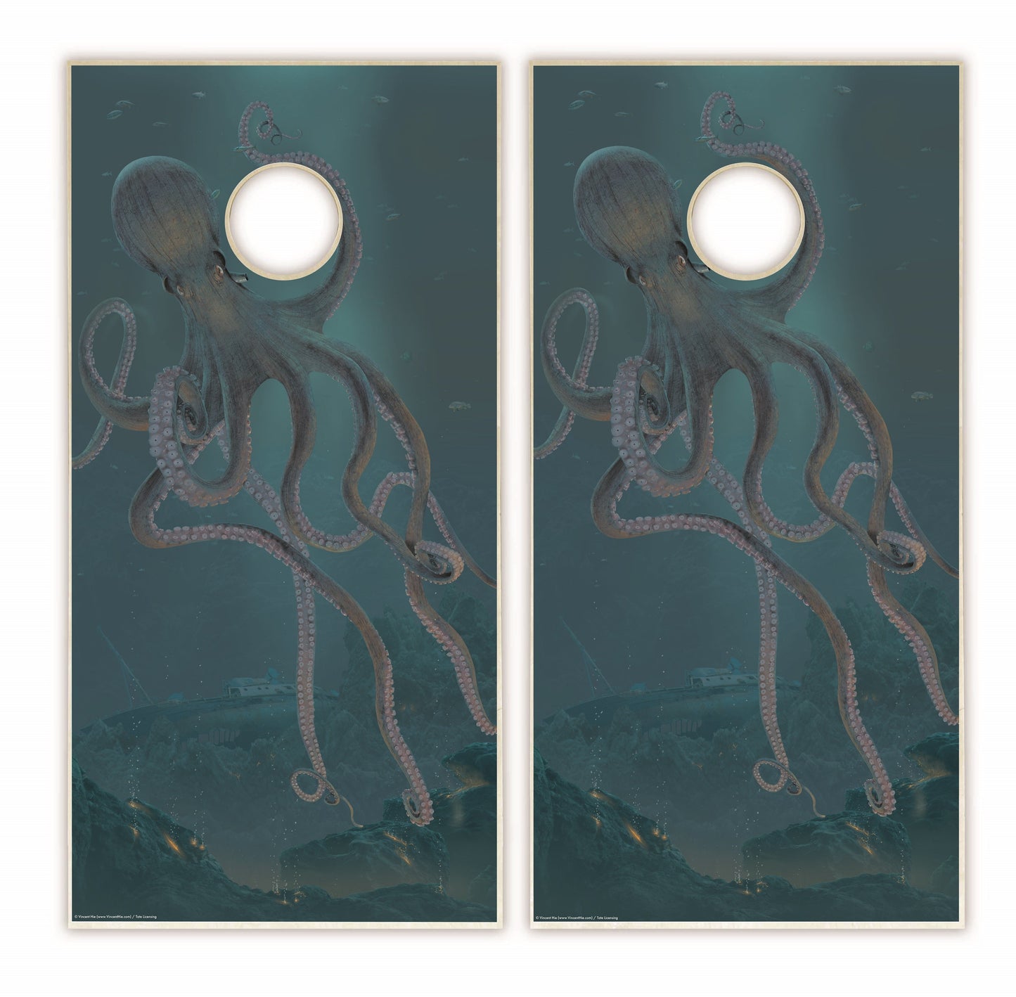 Giant Octopus Cornhole Boards