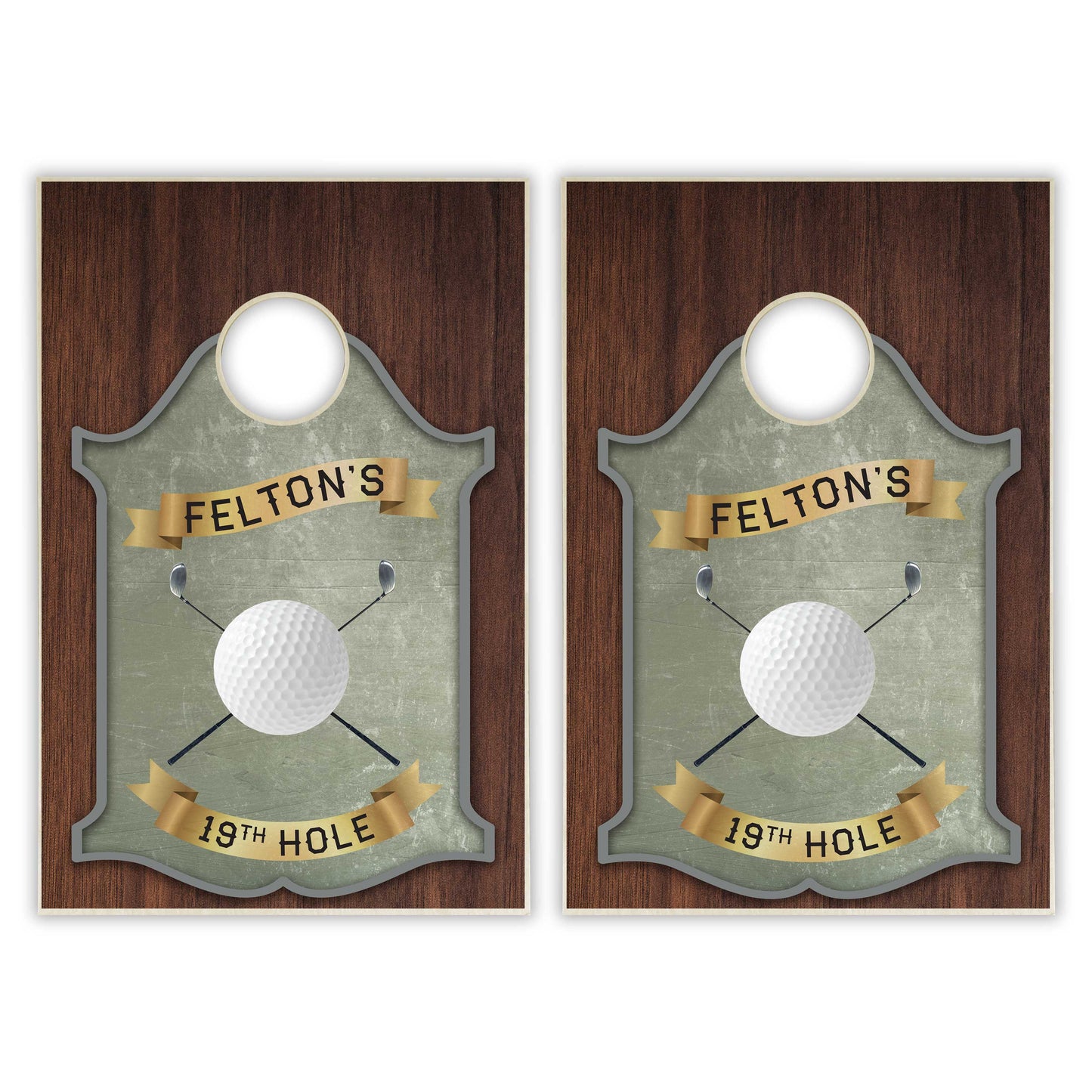 Customized Golf 19th Hole Tailgate Cornhole Set