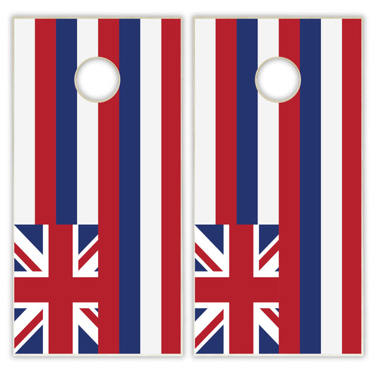 Hawaii State Flag Cornhole Set