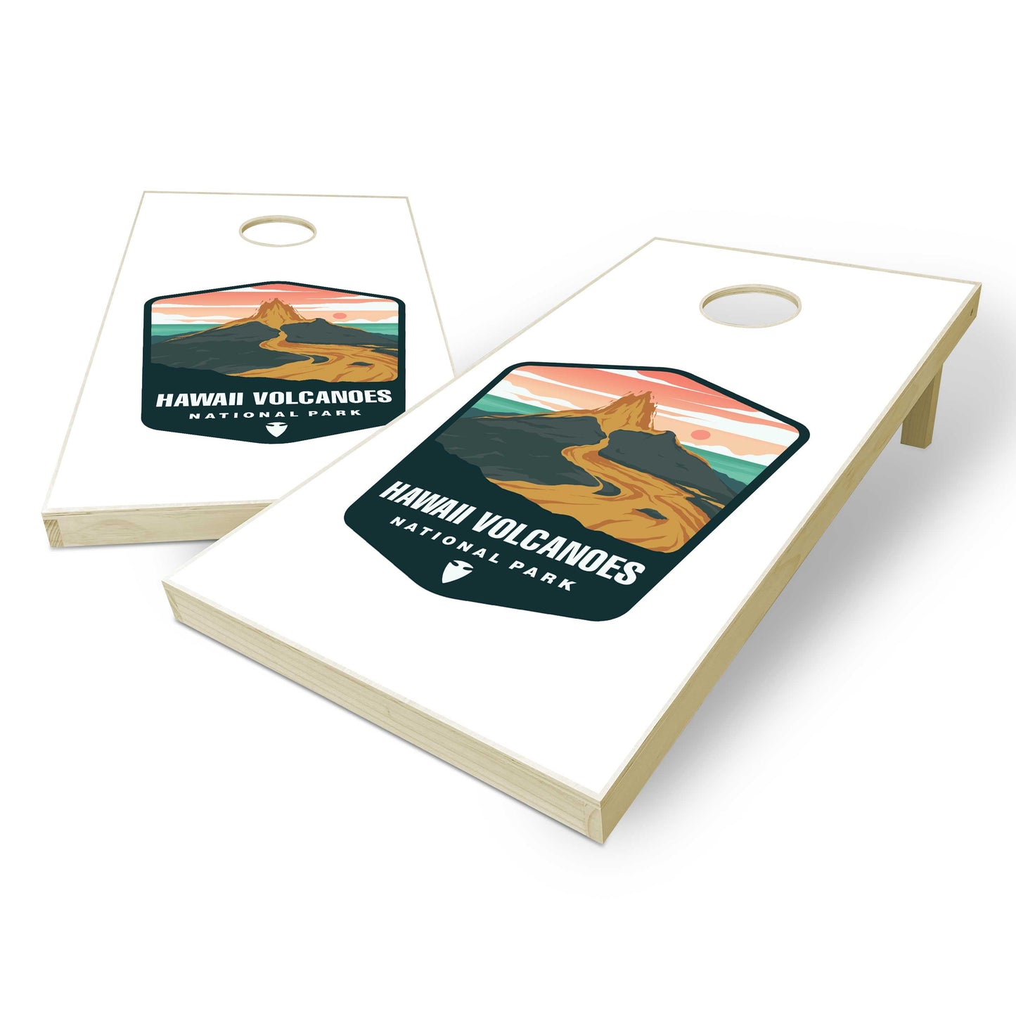 Hawaii Volcanoes National Park Cornhole Boards