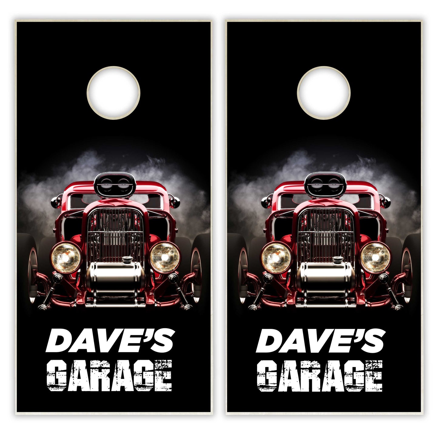 Customized Hot Rod Cornhole Boards