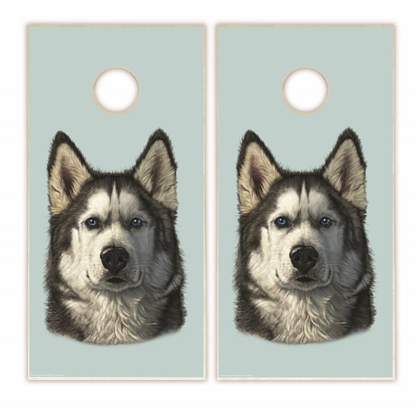 Husky Portrait Cornhole Boards