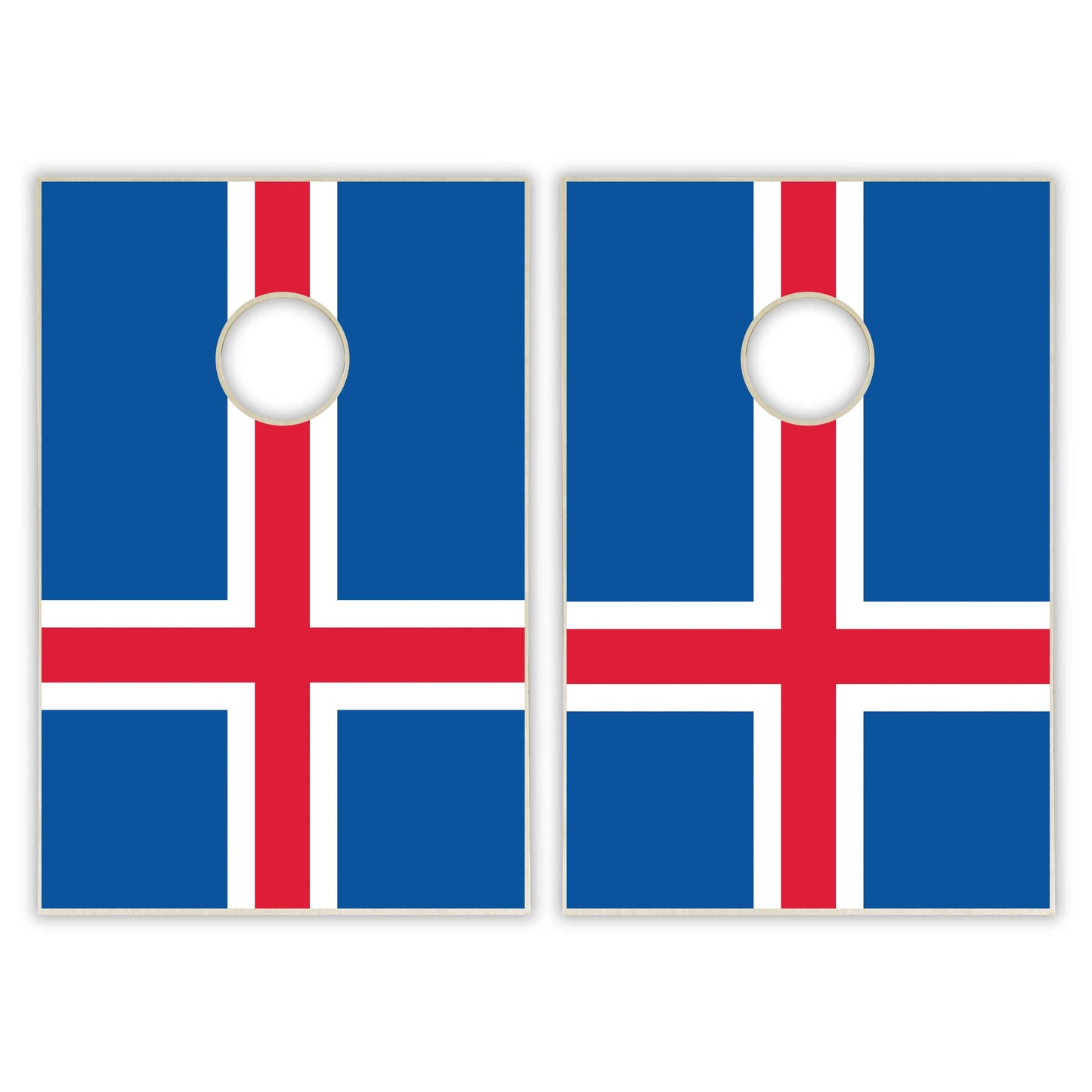 Iceland Flag Tailgate Cornhole Set