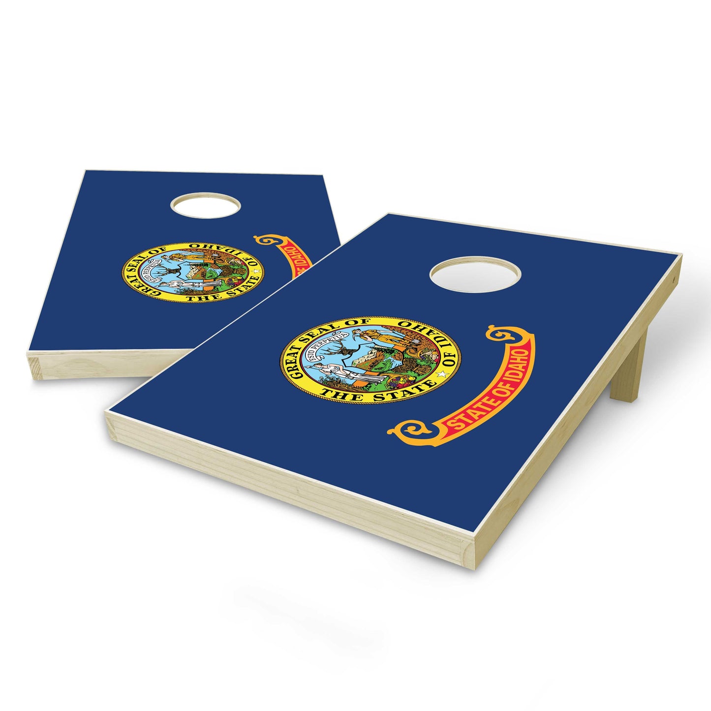 Idaho State Flag Tailgate Cornhole Set